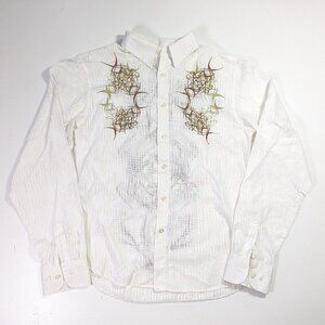y2k 2000s button up collared shirt kershaw type tee indie sleeze 00 recess brand